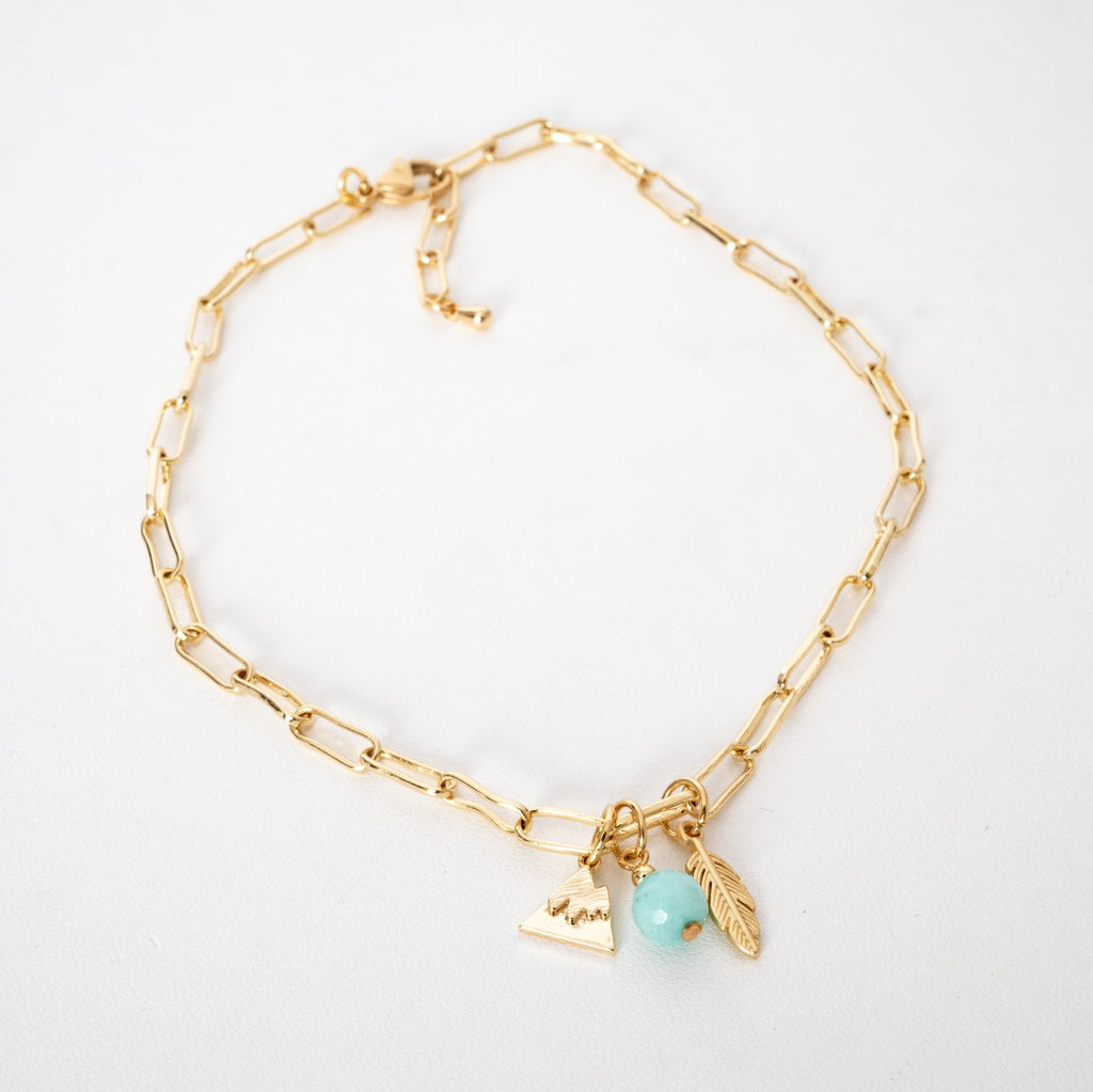 Summer Island Annika Anklet in 18K Gold Plating (Customisable)