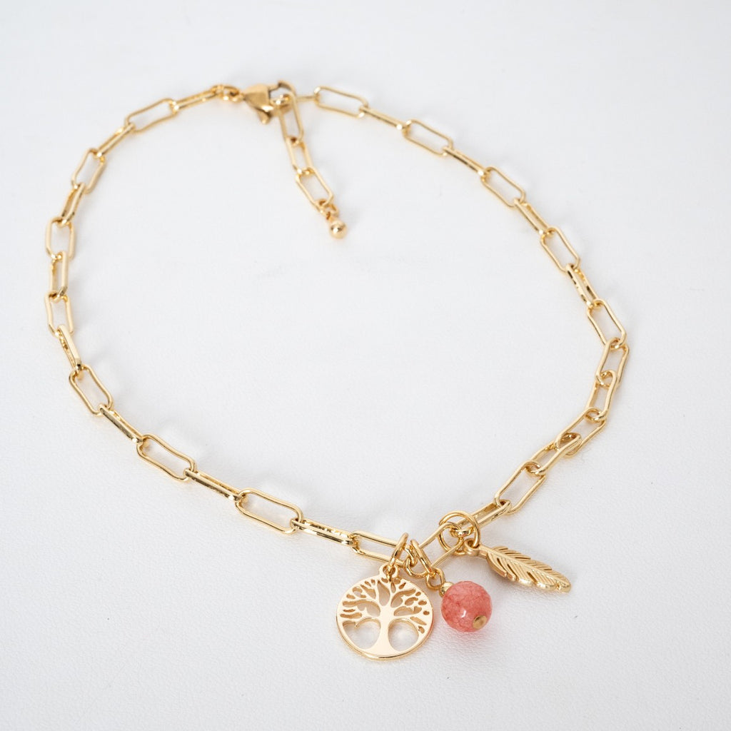 Summer Island Annika Anklet in 18K Gold Plating (Customisable)
