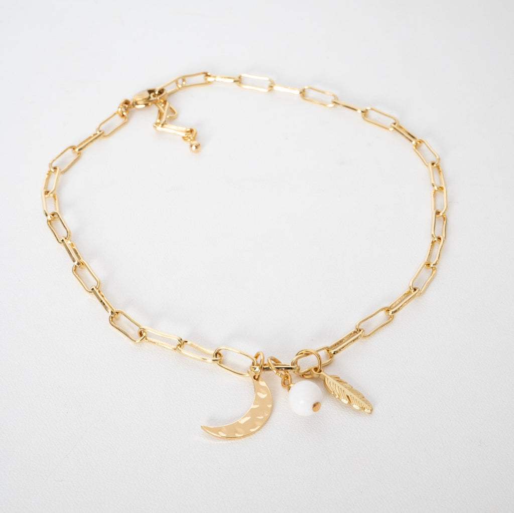Summer Island Annika Anklet in 18K Gold Plating (Customisable)