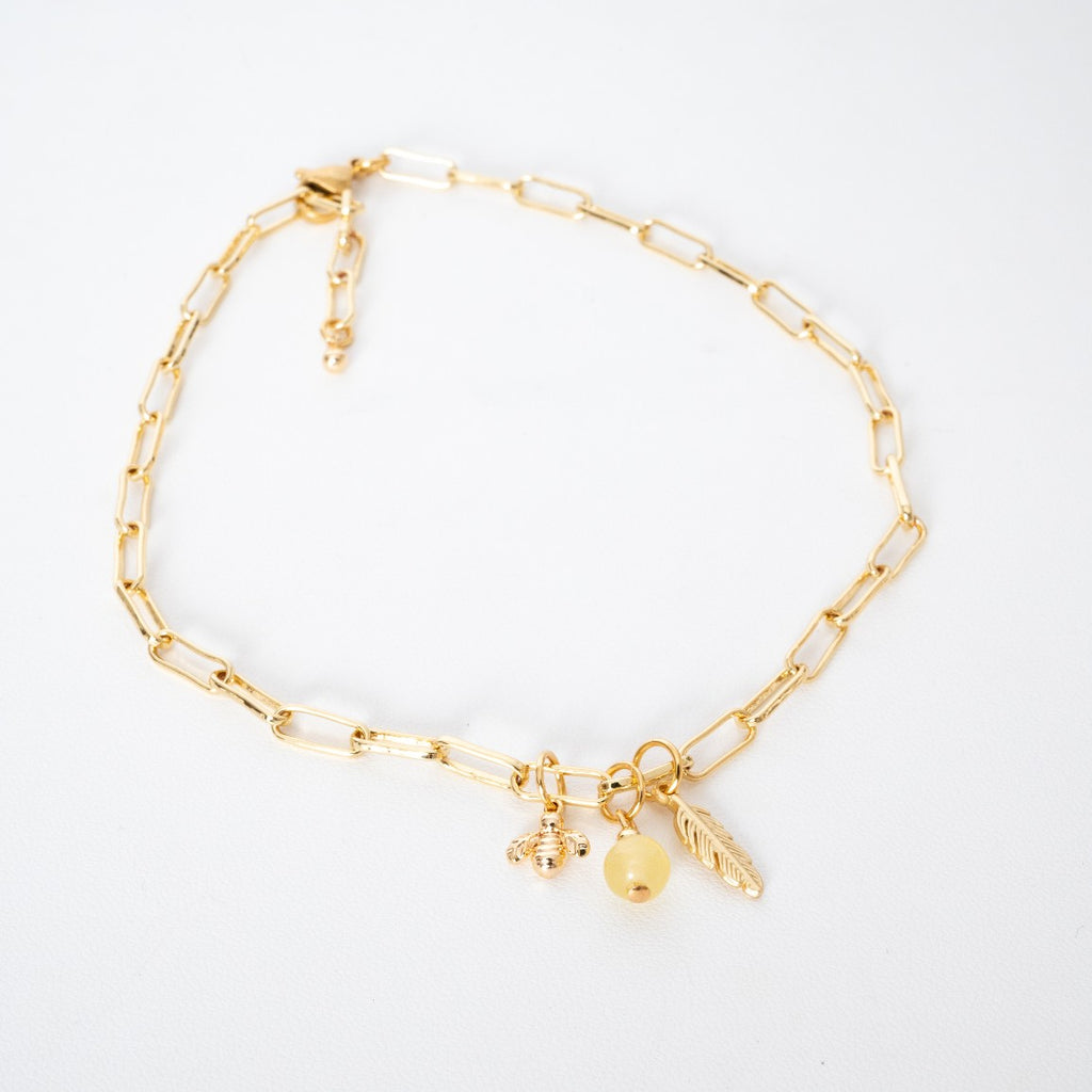 Summer Island Annika Anklet in 18K Gold Plating (Customisable)