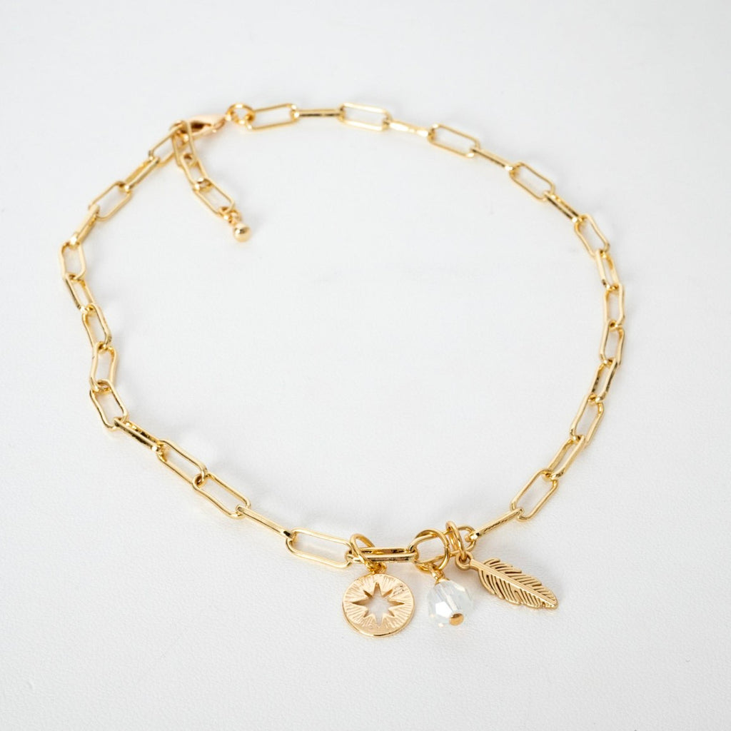 Summer Island Annika Anklet in 18K Gold Plating (Customisable)