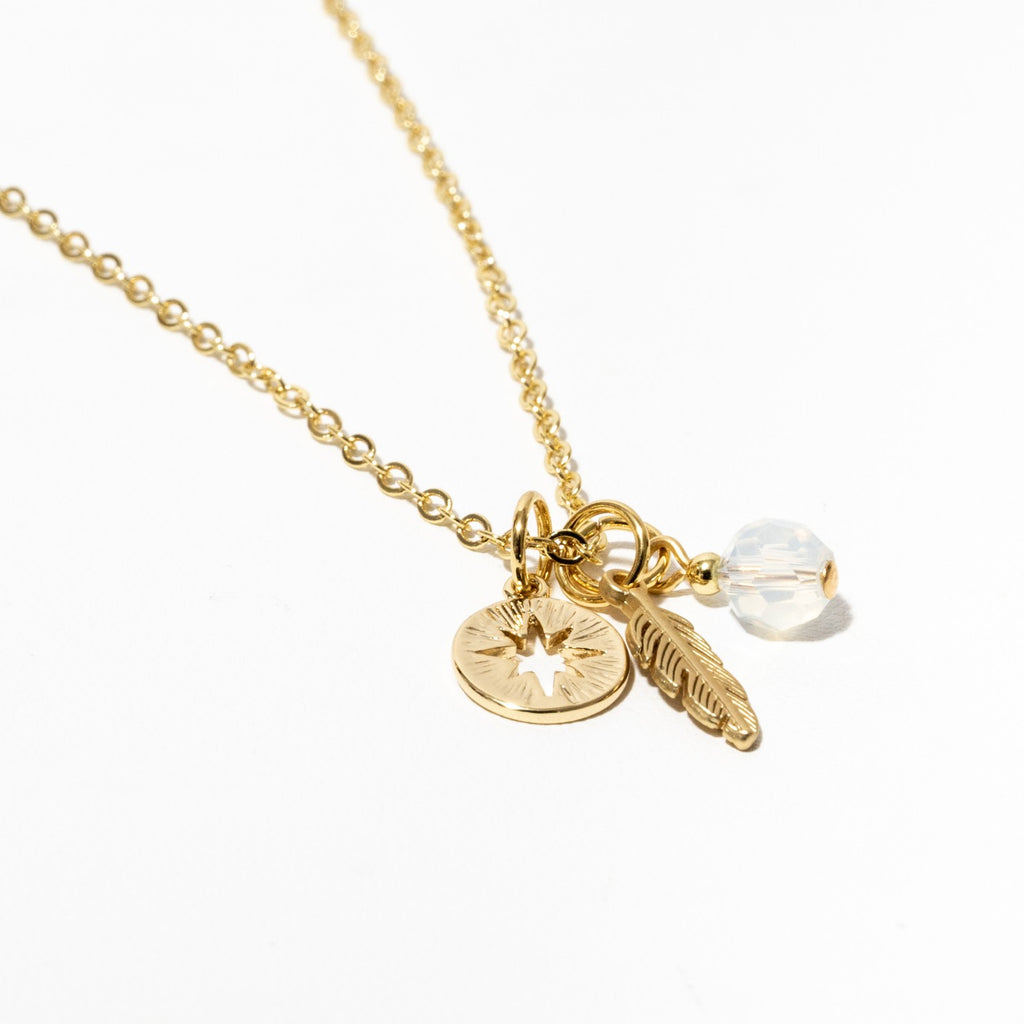 Summer Island Gold-Plated Necklace (Customisable)