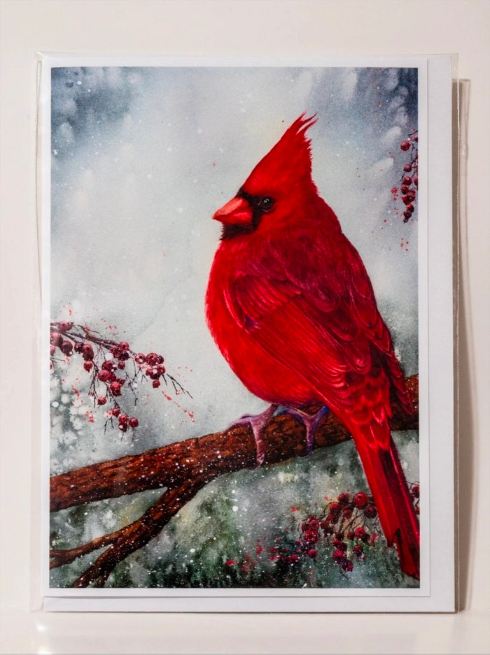 "Cardinal" Greeting Card
