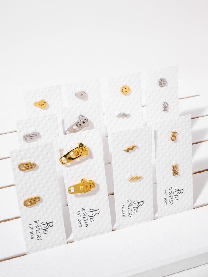 Mini Stainless Steel Stud Earrings-  Bits and Bobs Collection- 12 choices