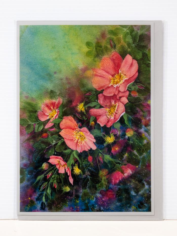 "Alberta Wild Roses" Greeting Card