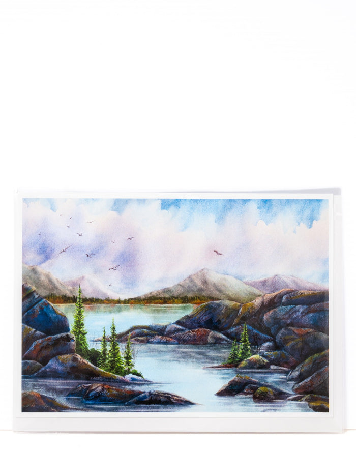 "Alpine Sanctuary" Greeting Card