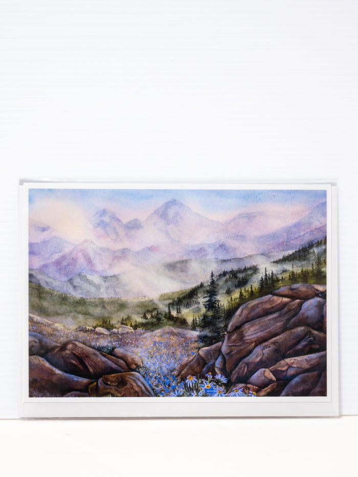 "PurpleMountain Asters" Greeting Card