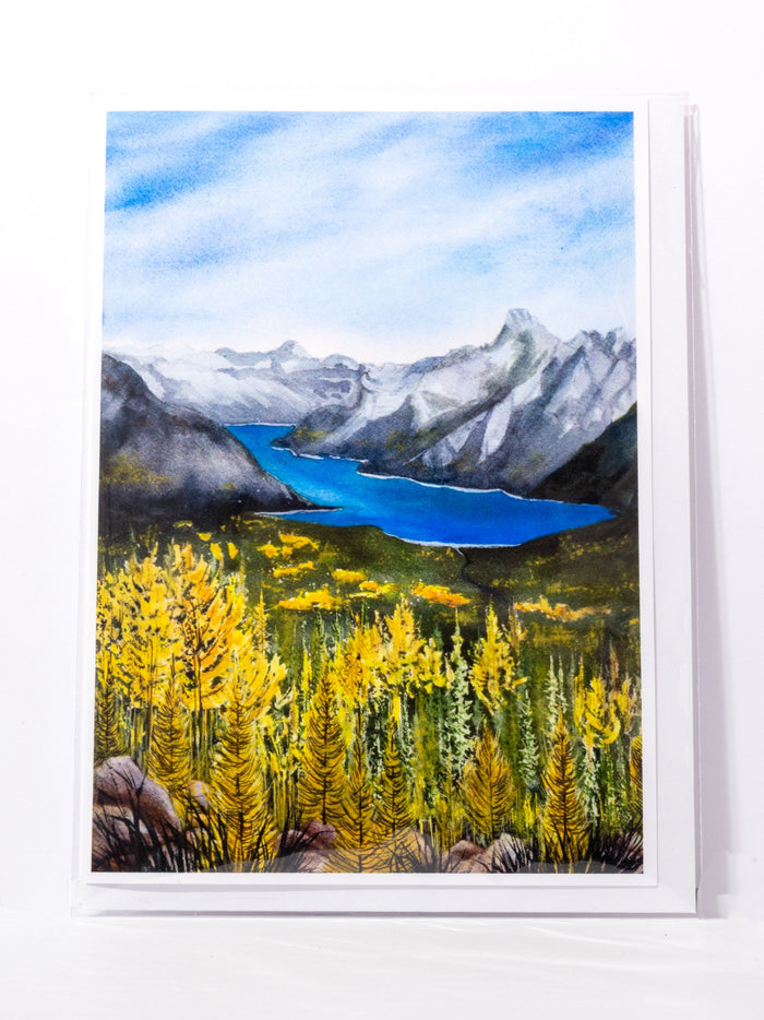 "Lake Minnewanka" Greeting Card