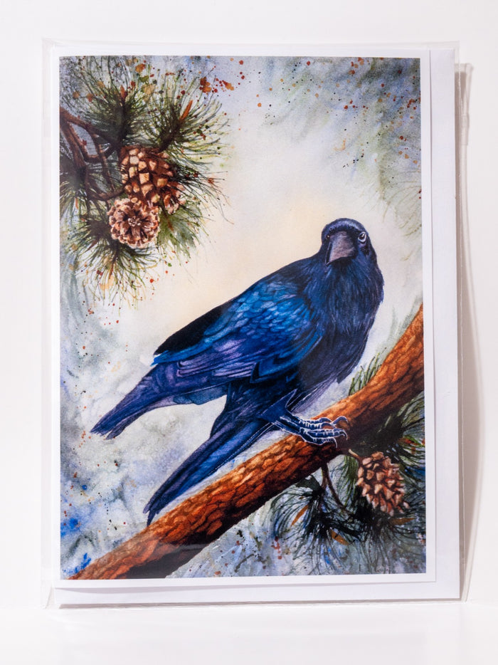 "Raven" Greeting Card