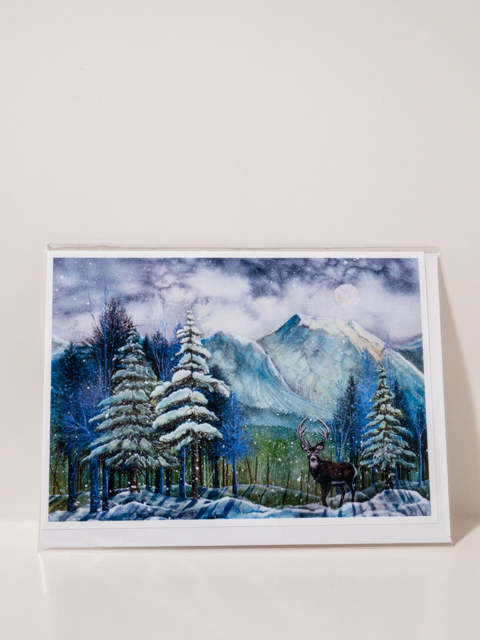 "Mountain Mule Deer" Greeting Card