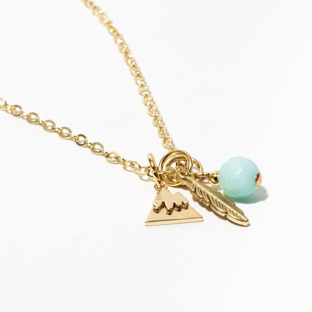 Summer Island Gold-Plated Necklace (Customisable)
